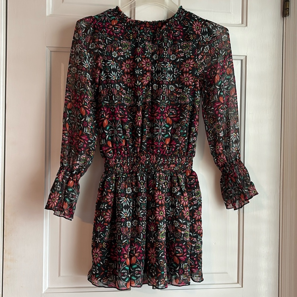 EUC Ella Moss girls printed dress. Size 10